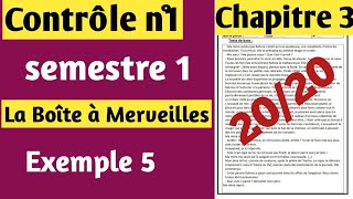 Contrôle de français n°1 1bac semestre 1 الفرض الأول في اللغة الفرنسية أولى باك الدورة الأولى [upl. by Mchenry]