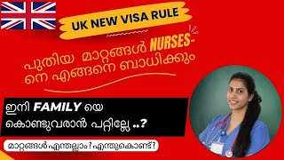 UK പുതിയ VISA Rule ലെ മാറ്റങ്ങൾ NURSESനെ എങ്ങനെ ബാധിക്കും  UK NEW RULES FOR DEPENDENT VISA uknews [upl. by Acenahs]