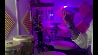 Hàblame de Miami  salsa version percussion cover [upl. by Kerrie683]