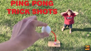 Ping Pong Trick Shots [upl. by Nosyla]