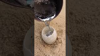 Casting Copper into Eggs out of Scrap to Make Art shorts viralvideo reels [upl. by Ennaeed]