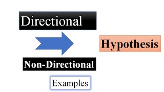 Directional vs Nondirectional hypothesis  Directional and Nondirectional hypothesis [upl. by Vergil763]