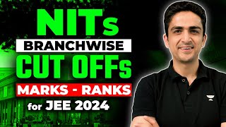 All NITs Cutoff Analysis  Branchwise Category wise Ranks amp Marks  JEE 2024 [upl. by Aelaza619]