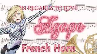 In Regards to Love Agape  Yuri on Ice French horn [upl. by Medardas]