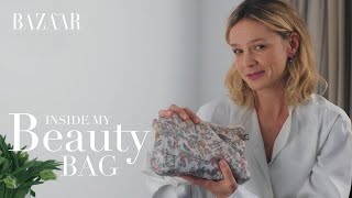 Carey Mulligan Inside my beauty bag  Bazaar UK [upl. by Howzell]