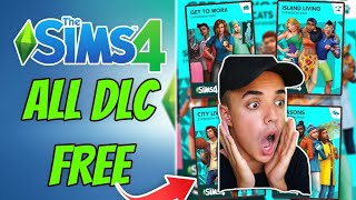 How I got ALL Sims 4 DLC FOR FREE 🔥WORKING Sims 4 For FREE with ALL DLC PACKS Steam Xbox 💕 [upl. by Stratton]