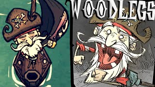 ¡GUÍA BÁSICA DE WOODLEGS  🏴‍☠️EL PIRATA PERDIDO🏴‍☠️  Dont Starve  Guía de Personajes [upl. by Namreh]