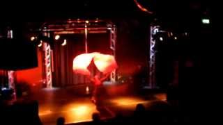 RoseaLisa performing Goddess of Fire Pole Routine  Apsara Dance Chester [upl. by Dewhurst]