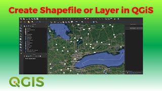 QGIS  How To Create Shapefile or Layer In QGIS [upl. by Elleinnad244]