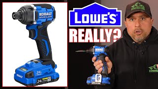 Lowes New Kobalt Brushless Impact Driver AINT What I EXPECTED [upl. by Venu]