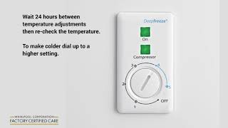 How to use the control on your chest freezer [upl. by Rebel]