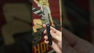 Нож Real Steel Iris Front Flipper satin сталь 12C27 рукоять G10Carbon Fiber 8061BF [upl. by Kloster591]