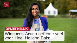 Aruna uit Lelystad blij met winst Heel Holland Bakt  Omroep Flevoland [upl. by Innos]