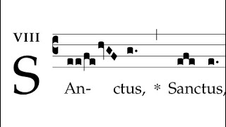 Kyriale Cantus ad libitum  Sanctus 3 [upl. by Naam210]