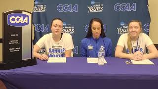 2023 CCAA Womens Basketball Tournament  Cal State San Marcos postgame press conference 34 [upl. by Nonnah122]