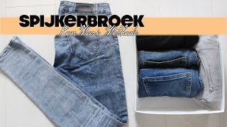 Spijkerbroek vouwen TUTORIAL  Marie Kondo  KonMari methode [upl. by Kaile]