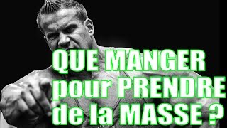 Que manger pour prendre de la masse [upl. by Ojok]