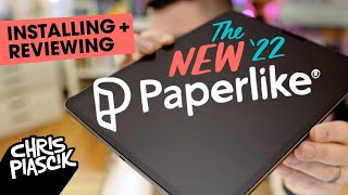 New 2023 PaperLike iPad Screen Protector Unbox Install  Review [upl. by Riamu]