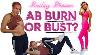 Personal Trainer Tries amp Reviews Bailey Browns 5 MIN AB BURN WORKOUT [upl. by Ateuqram]