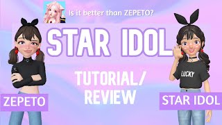 STAR IDOL  Tutorial  Review  Zepeto copycat [upl. by Bultman]