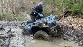 ATV Polaris Sportsman 570 VS MUD  4K HD 2023 [upl. by Narcho]