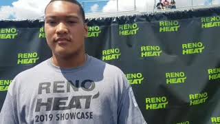 Interview with Elite 2022 Lineman Sioape Vatikani Bishop Manogue  NV [upl. by Lubbock]