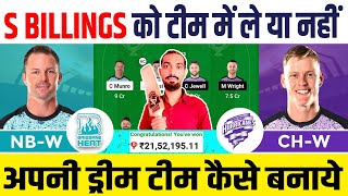 HEA vs HUR Dream11 Prediction Brisbane Heat vs Hobart Hurricanes Dream11 Team Prediction BBL 2023 [upl. by Nnoved]