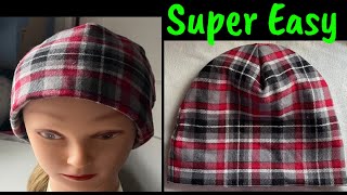 How To Make A Winter Hat Under 10 Minutes Easy amp Quick Sewing Tutorial For Beginners Make To Sell [upl. by Habeh]