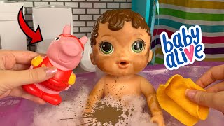 Baby Alive Zoe Bath time routine [upl. by Cherida251]