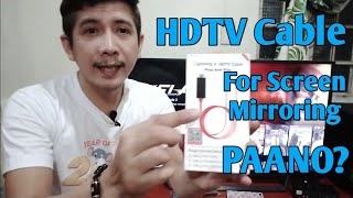 How to Connect Screen Mirroring Using HDTV Cable Only  From CP to Ordinary TV [upl. by Attolrahc381]