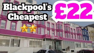 £22 Tiffanys Hotel Blackpool Bargain Stay  Blackpools Cheapest 2 Star Hotel [upl. by Meisel102]