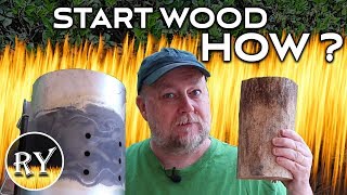 Starting Wood In The Charcoal Chimney  It Works [upl. by Eugeniusz]