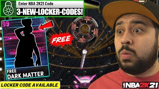 THIS NEW LOCKER CODE GOT ME A FREE DARK MATTER AND 3 NEW LOCKER CODES IN NBA 2K21 MYTEAM [upl. by Sidonie]