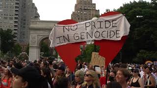 quotNo Pride in Genocidequot  Annual Dyke March NYC [upl. by Nevaj]