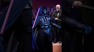 johnwilliams and darthvader on stage for the imperial march 🔥 starwarsfan [upl. by Eiznyl]