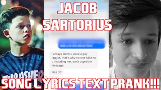 Jacob Sartorius quotHit or Missquot Song Lyrics TEXTING Prank BACKFIRES [upl. by Anhsirk]