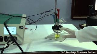 Cyclic Voltammetry of Ferricyanide solution using KCl as supporting electrolyte [upl. by Thema]