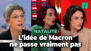 Chez les élues de gauche le « réarmement démographique » de Macron ulcère [upl. by Enajiram]