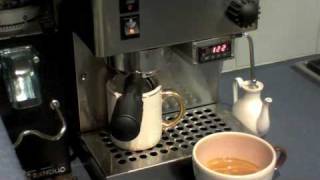 Making a Latte on my Rancilio Silvia [upl. by Idna63]