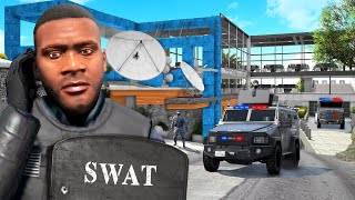 GTA 5  Franklins House is the NEW Swat Team HQ [upl. by Ediva]