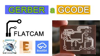 Convertir Archivos Gerber a GCode Grabar Perforar y Cortar PCB para CNC  FlatCAM [upl. by Sherman]