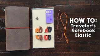 How To Change the Elastic on a Travelers Notebook [upl. by Arjun]