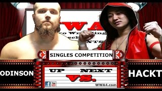 WWA4  ODINSON VS HACKT  51415 [upl. by Itteb]