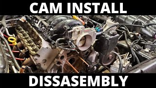 C5 Corvette Cam Install  Part 1 Disassembly [upl. by Rovner876]