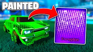 All Painted ENCRYPTION Black Market Decals On Rocket League [upl. by Nayb]