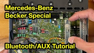 MercedesBenz Becker Special BE1350  Bluetooth  AUX Tutorial [upl. by Nolat]