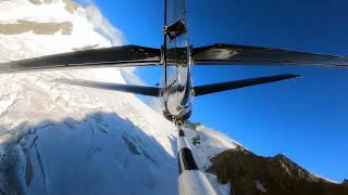 Radial Engine Warbird Swiss Alps Tail View Top HighSpeed Flying Best Loud and Fast [upl. by Neerroc]