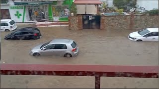 Primeras inundaciones en Málaga [upl. by Ferrick]