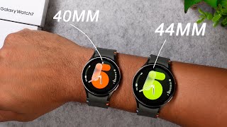 Samsung Galaxy Watch 7  40 mm vs 44 mm Größenvergleich am Handgelenk [upl. by Senalda]