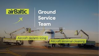 airBaltic Ground Service  Deicing Team 2024 [upl. by Carrissa247]